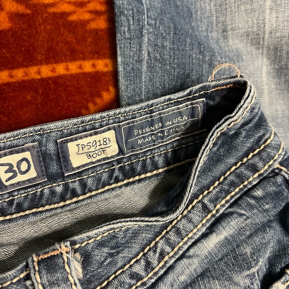 Miss Me Women's Blue Straight Leg Jeans - Picture 6 of 11